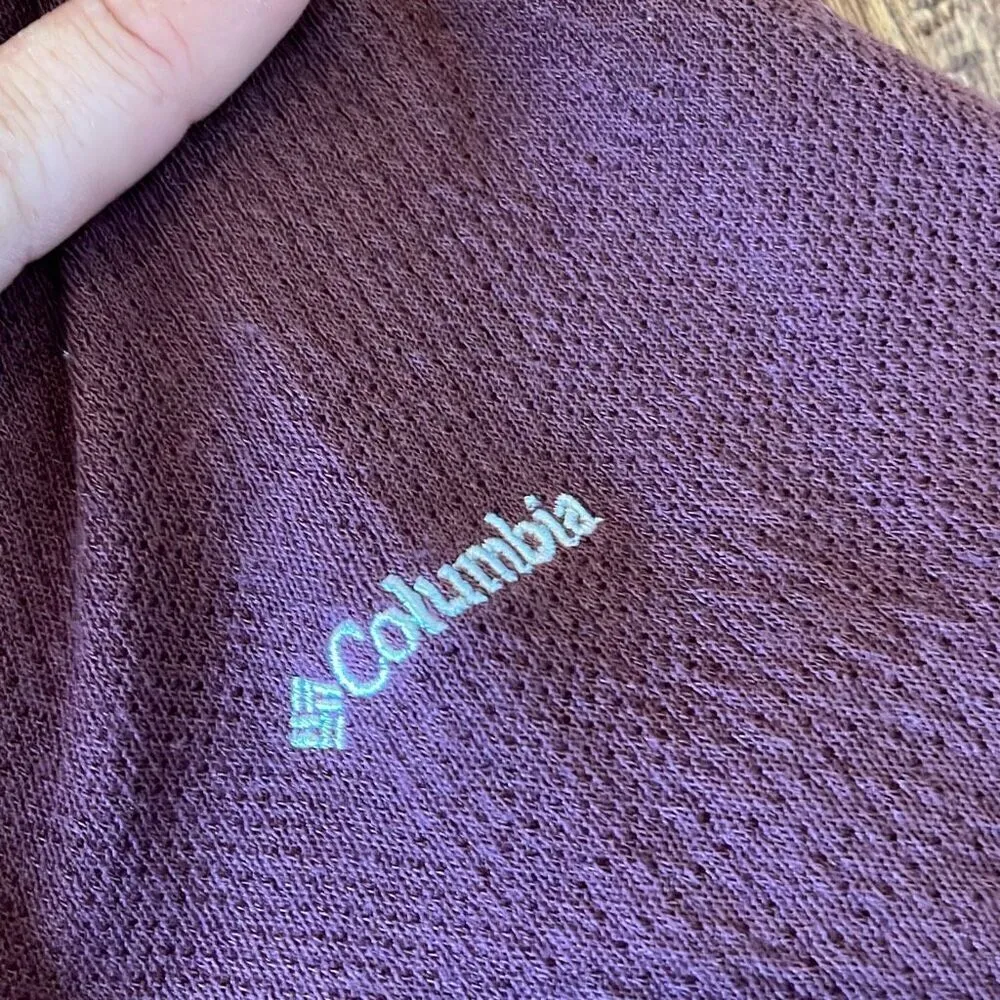 Columbia Maeve funnel neck button detail athletic pullover sweater L - Image 9