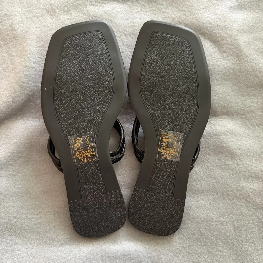 NWOT 6 Azalea Wang Black Stetson Knot Slip - Image 5