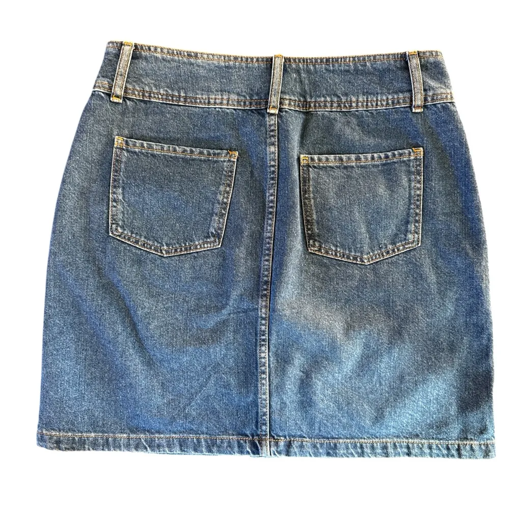 Harper Heritage Denim‎ Mini Skirt with Button Detail - Image 2