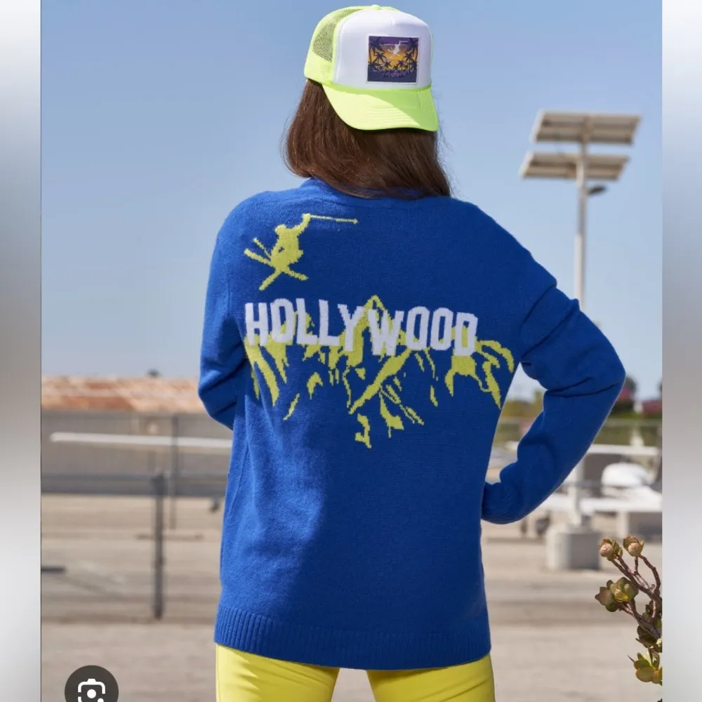 Harden x Bogner x Fred Segal Hollywood‎ Cashmere Cardigan Athleisure Size XXS Blue Size M - Image 2