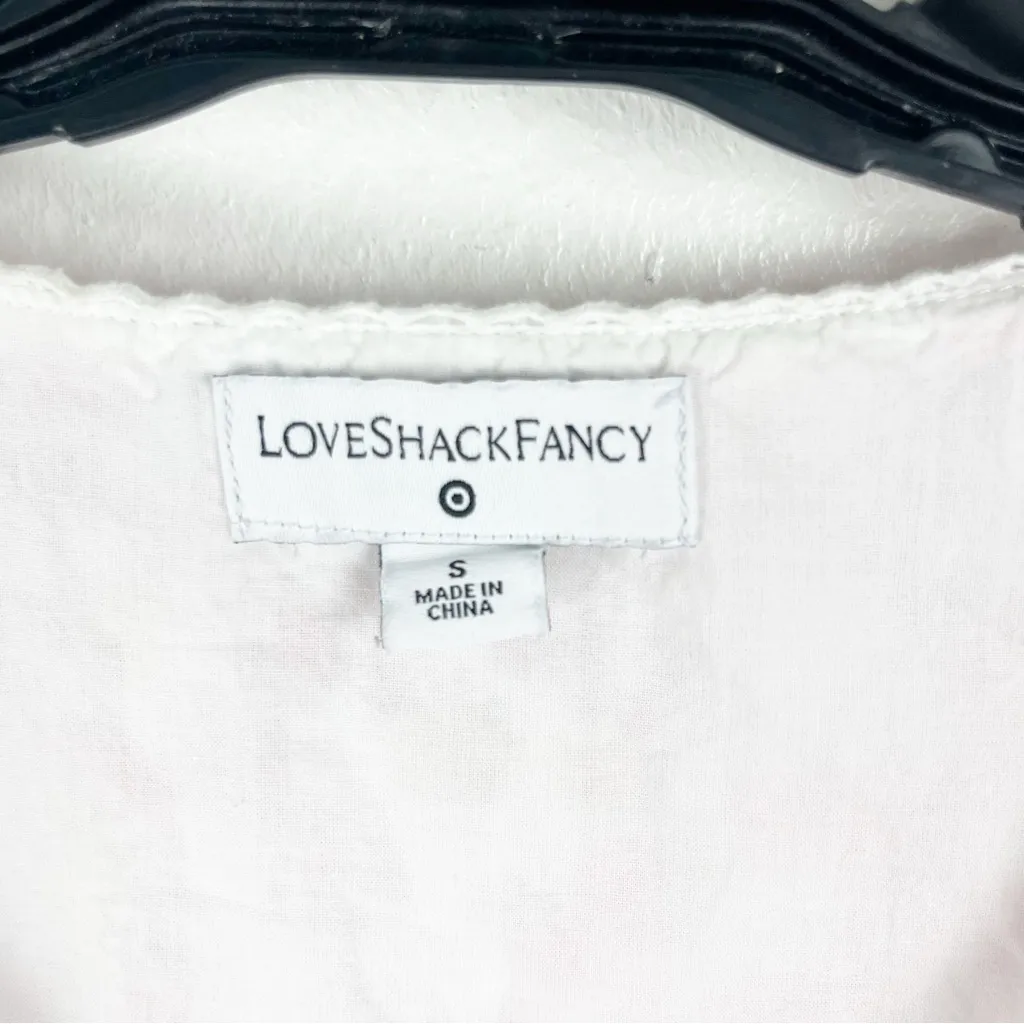 LOVESHACKFANCY x Target Camille Babydoll Tiered Sleeveless Lined Dress Small - Image 3