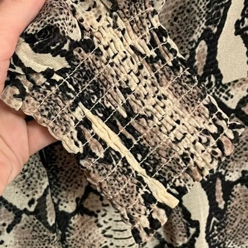 NEW Revolve Beige Snake Jumpsuit - Image 7