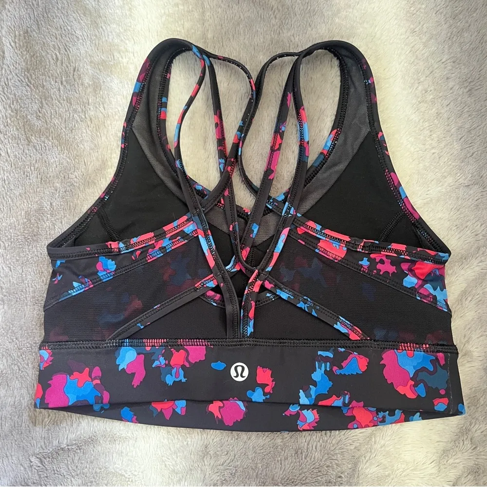 Lululemon  Strap It Like Its Hot Bra Dandy Digie Multi / Black size 4 - Image 4