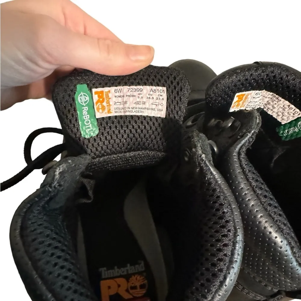 Timberland PRO Women's Titan 6 Inch Alloy Safety Toe Industrial Work Boot Black - Image 3