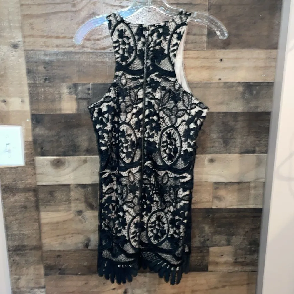 Lovers & Friends Black Lace Caspian Shift Dress - Image 6