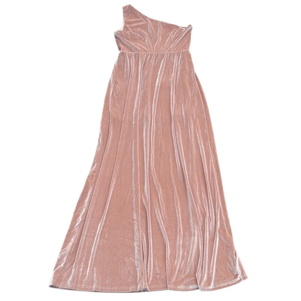 NWT Baltic Born Tatiana Velvet One
Shoulder Maxi Dress Champagne Size Large - Image 9