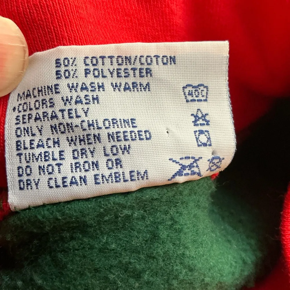 Vtg 80s granny core embroidered birdies sweatshirt Green Size L - Image 3