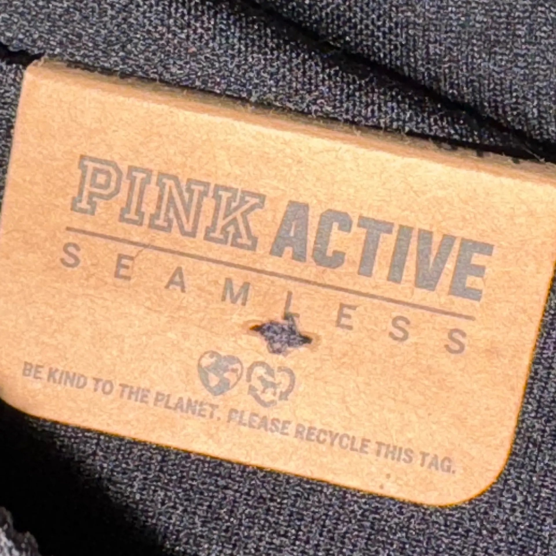 PINK Victoria's Secret active seamless Black white Leggings tights - Image 8