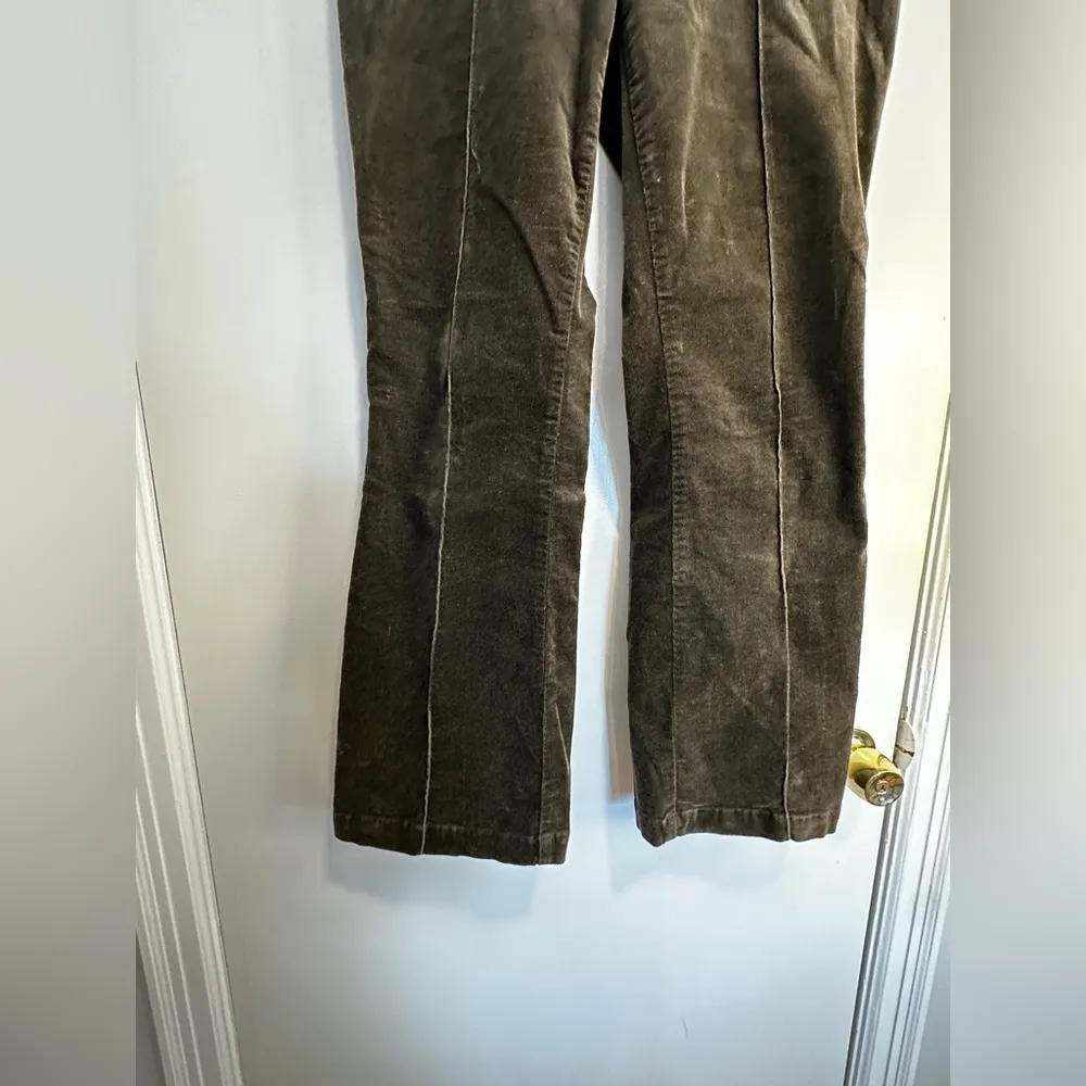 VTG 90’s Jeanology Brown Corduroy Boot Cut Flare Pants. Vertical Seam. Sz: 10. - Image 11