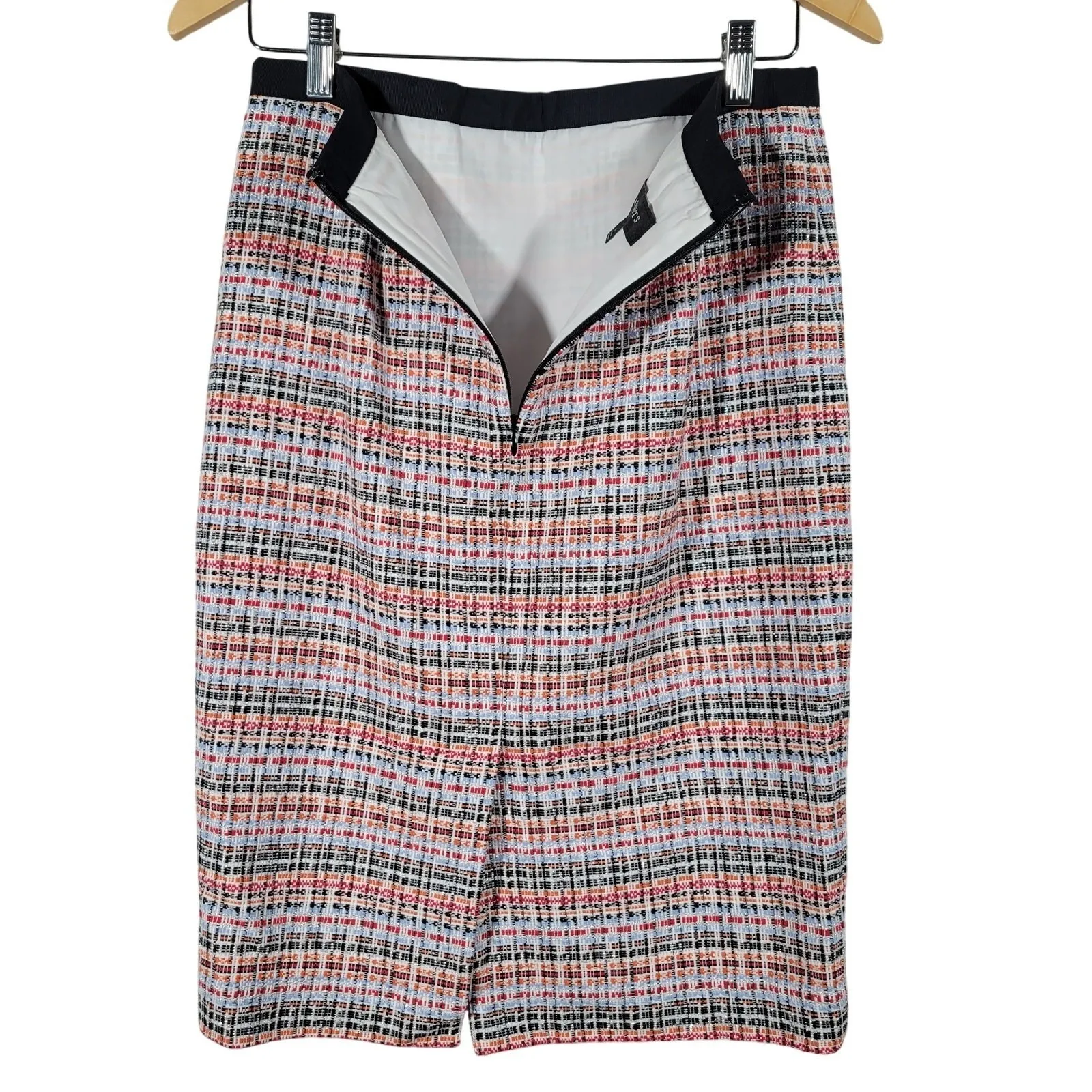 Talbots‎ Tweed Pencil Skirt Women's Size 4 Multi Color Knee Length Career - Image 3