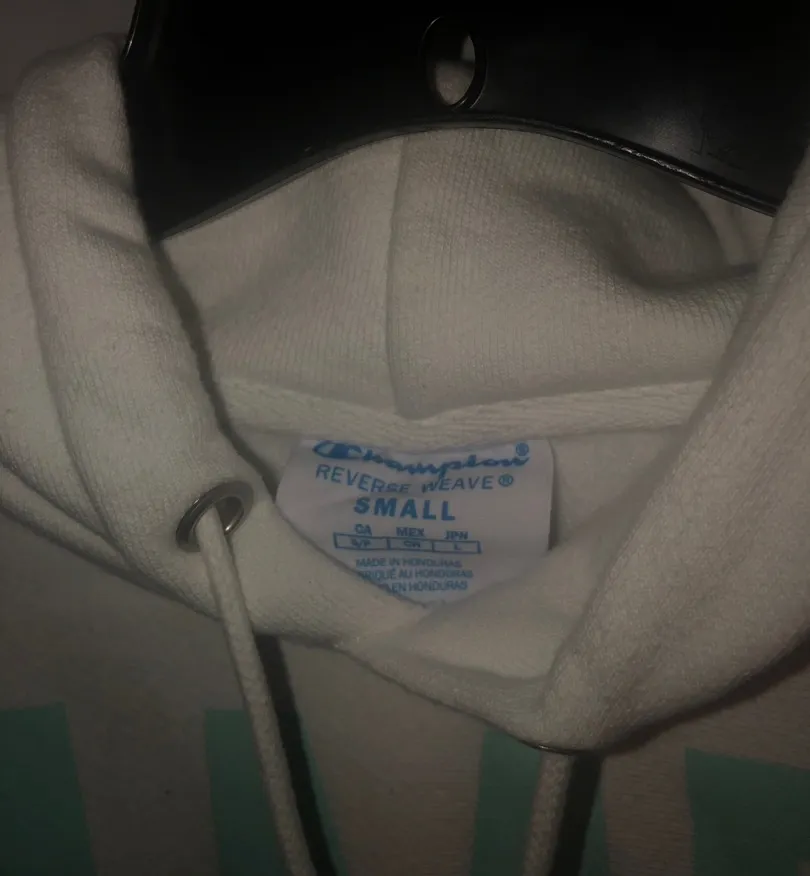 Champion white hoodie - Image 3