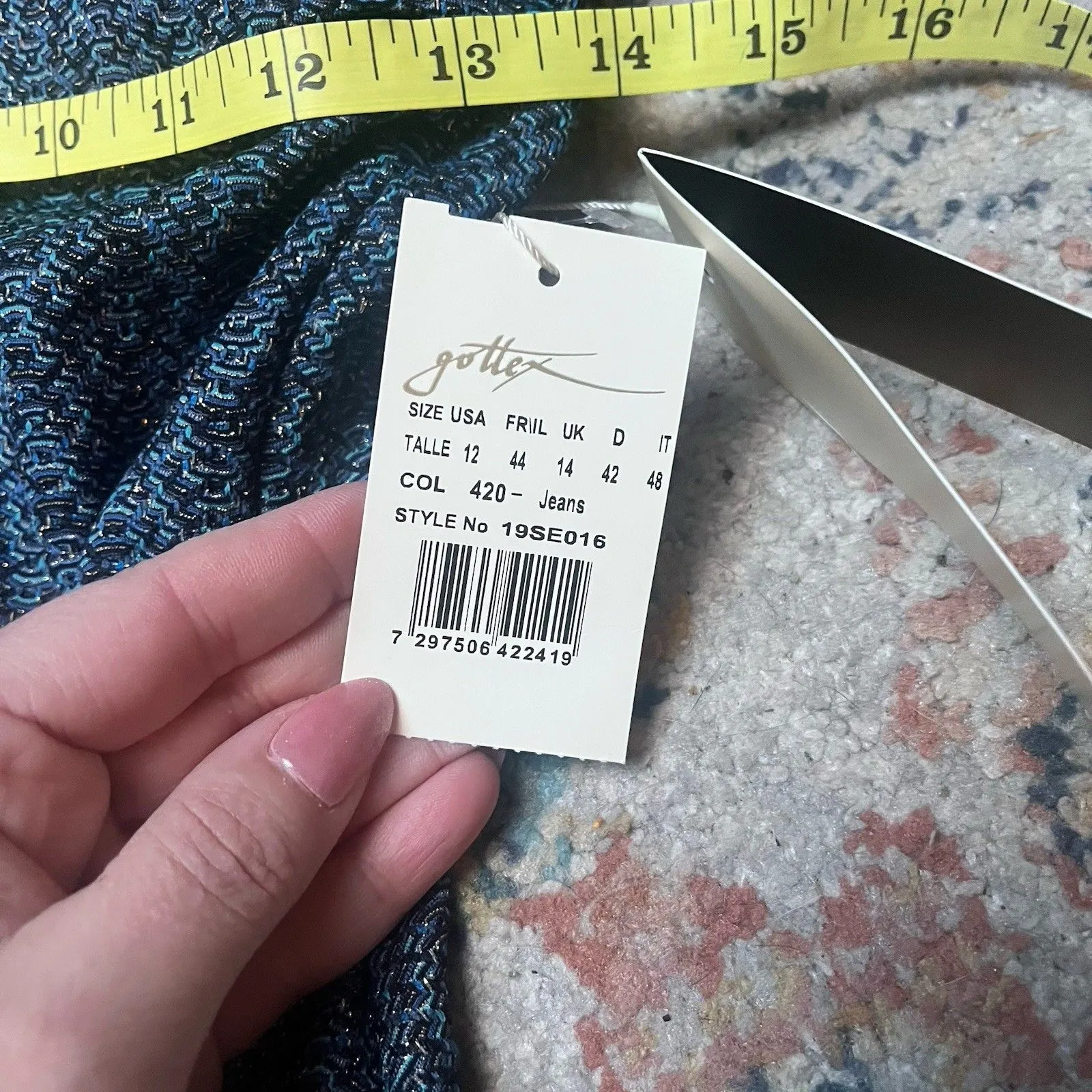 GOTTEX Cruise Tummy Control Lined Sz 12 Blue One-Piece Swimsuit NWT $228. - Image 6