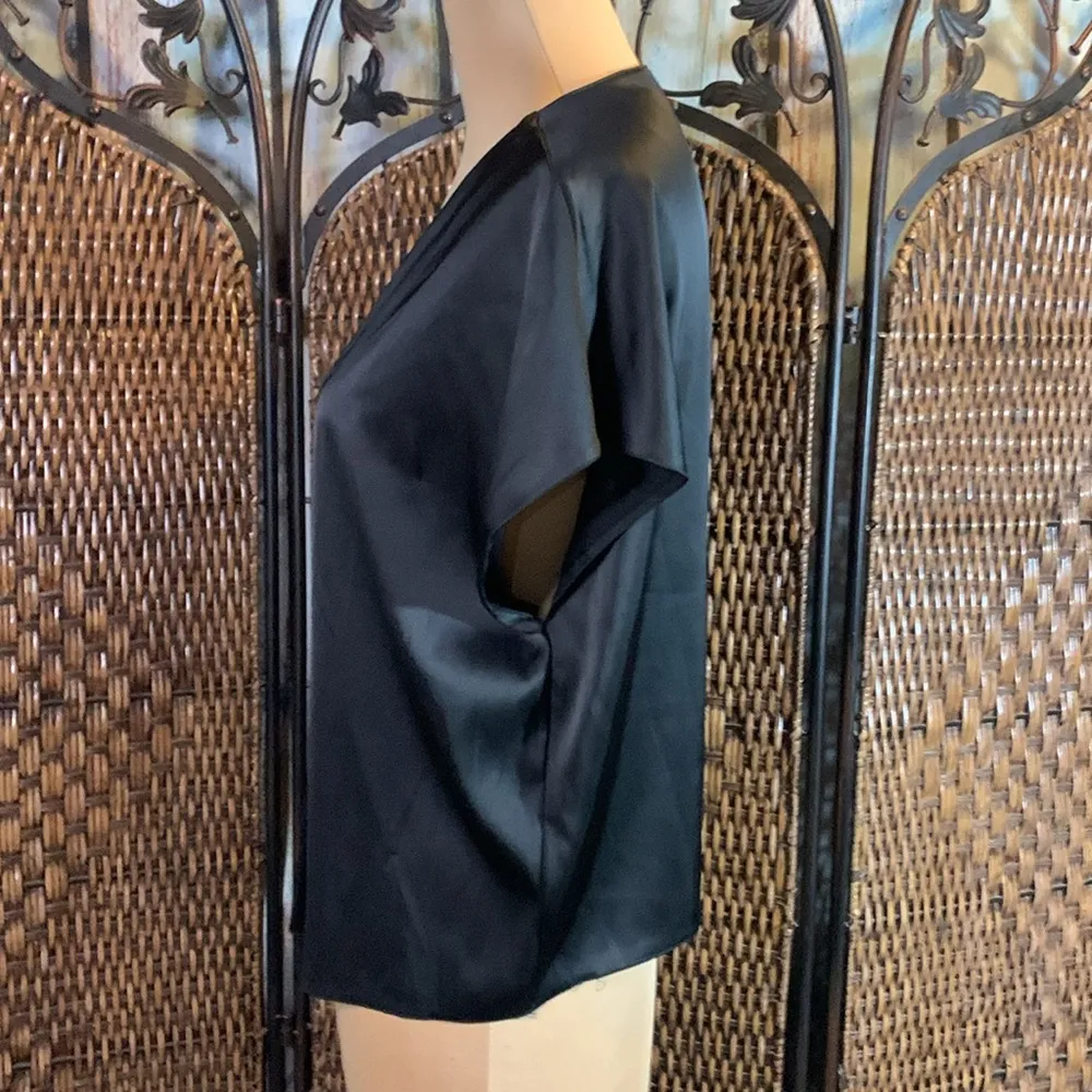 Zara Satin Black Top Size XS - Image 2