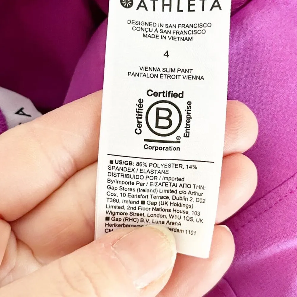 Athleta High Rise Brooklyn Heights Vienna Slim Pant Jazzy Purple 4 - Image 7