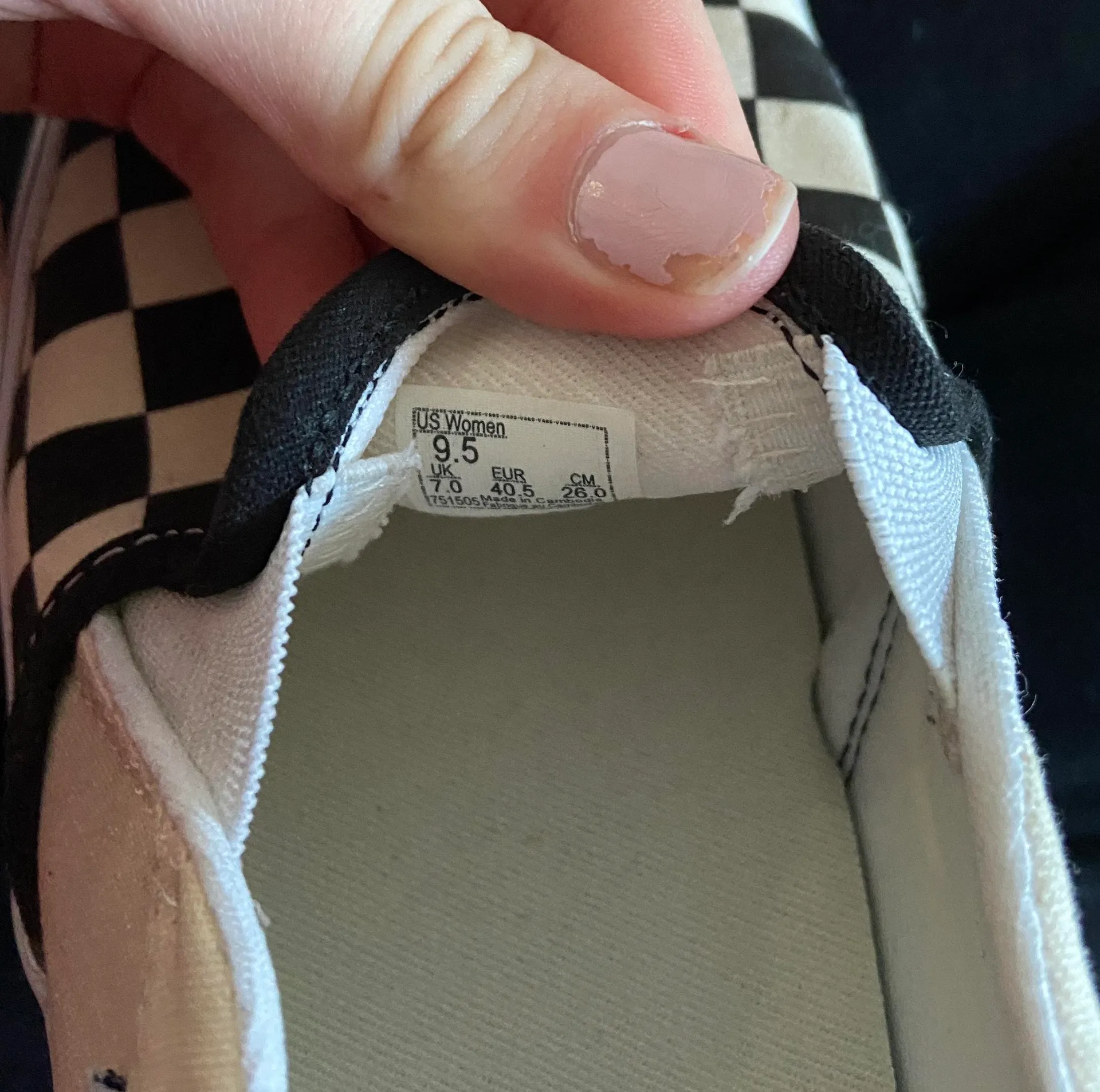 Vans Checkered Slip-Ons - Image 3