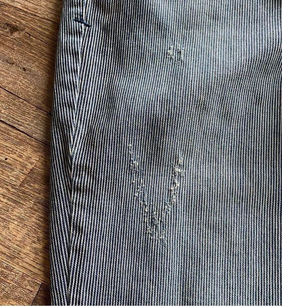 Eddie Bauer Pants Indigo Stripe Lightly Distressed 2 Petite Outdoors - Image 7