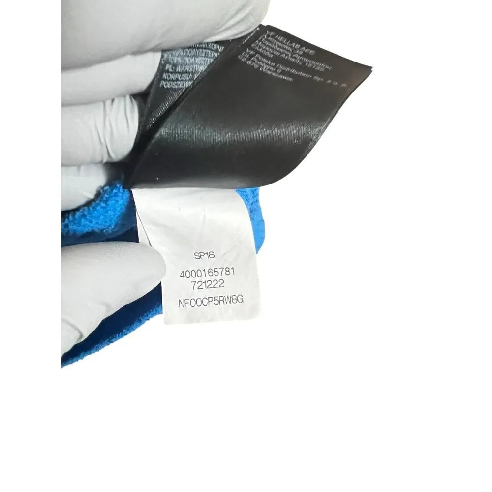 The North Face Jacket Womens Medium Blue Teddy Fleece Hoodie Full Zip Pockets - Image 6