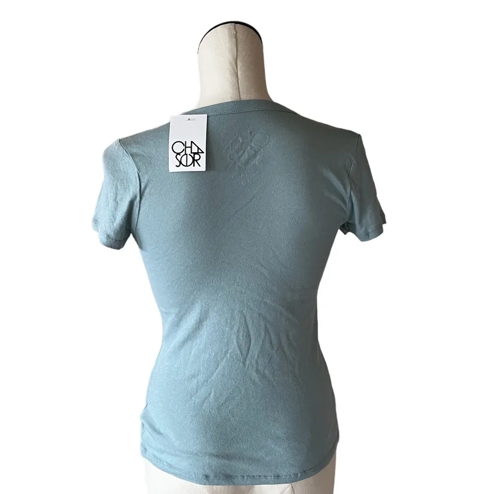 NWT Chaser Hotel Gran Canaria Graphic Tee T-shirt Blue Island Cherries XS - Image 4