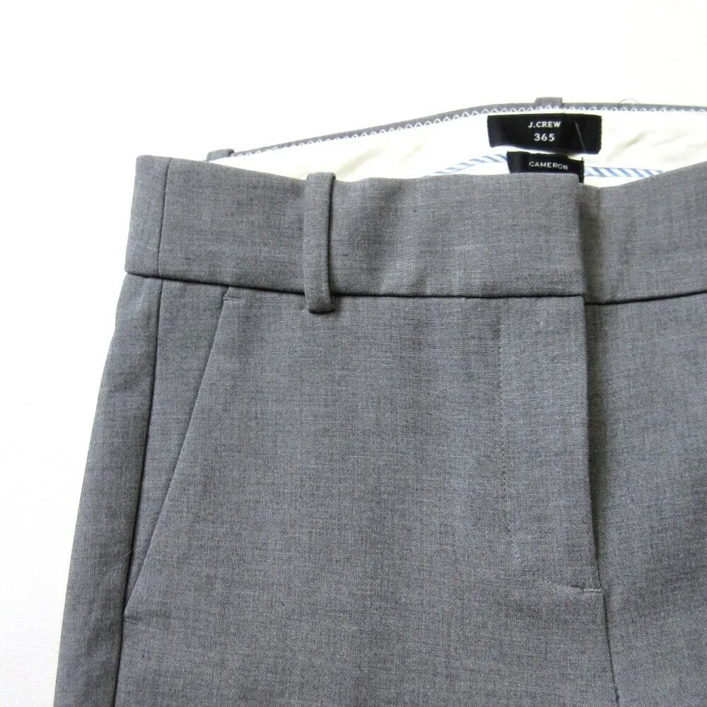 NWT J.Crew Slim Crop Cameron in Heather Graphite Four Season Stretch Pants 8P - Image 3