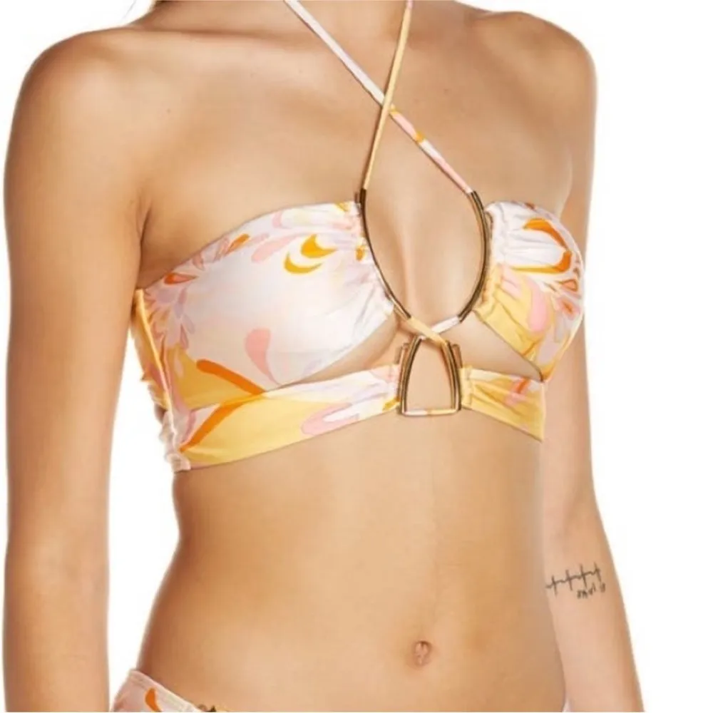 NWT Print Halter Bandeau Bikini Top US6 - Image 8