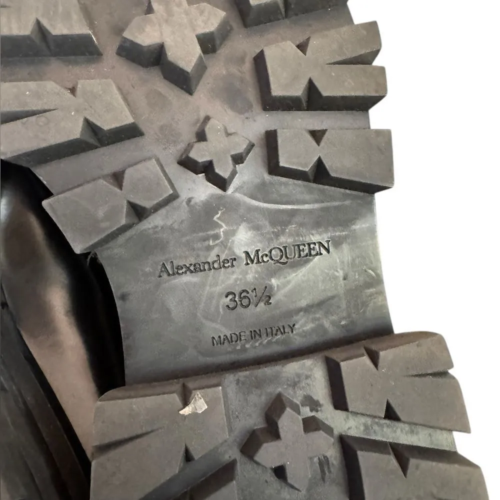 Alexander McQueen Black Leather Wander Loafers Size 36.5 - Image 9