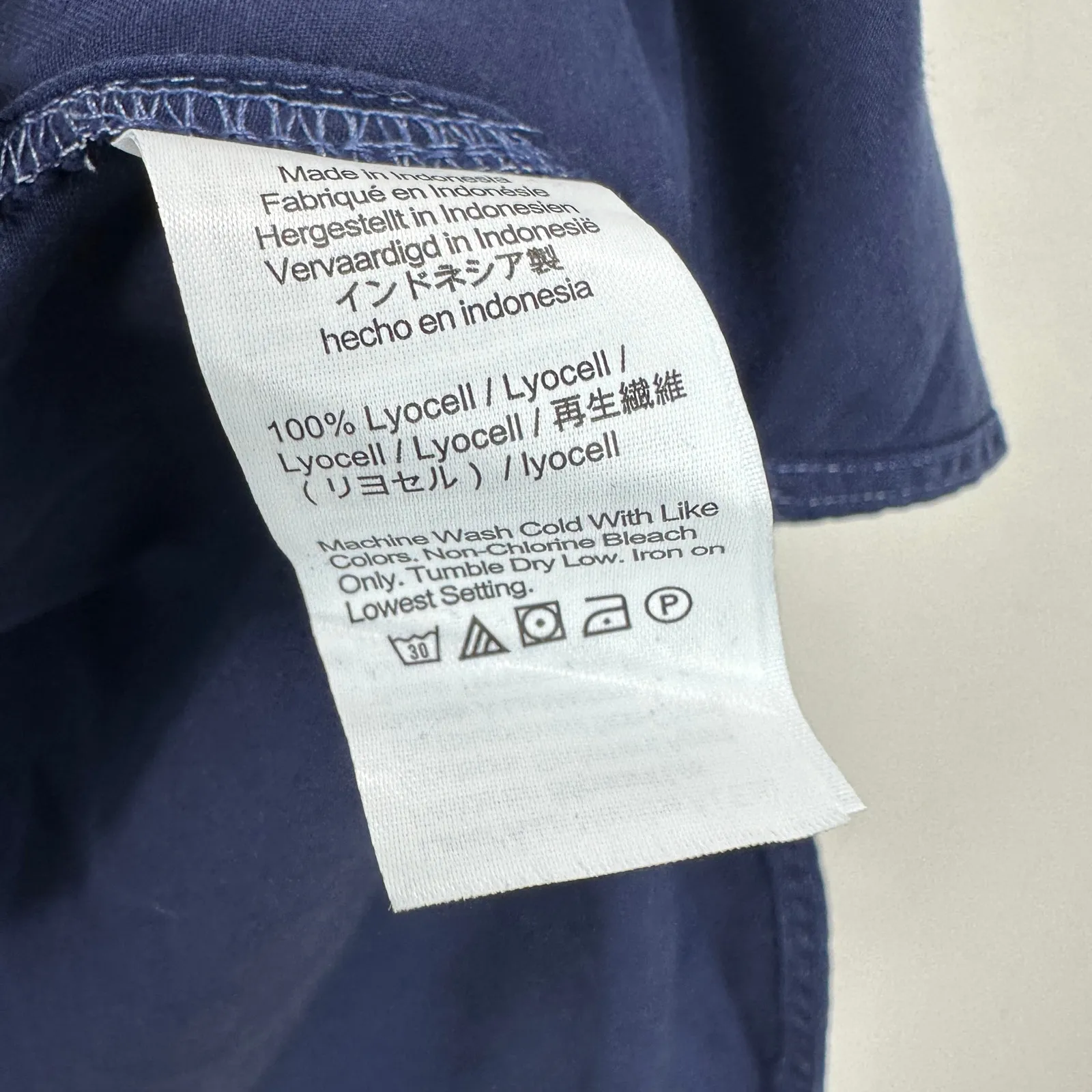 Madewell Relaxed Dolman Button Up Shirt True Midnight Navy Lyocell XS NWT - Image 11