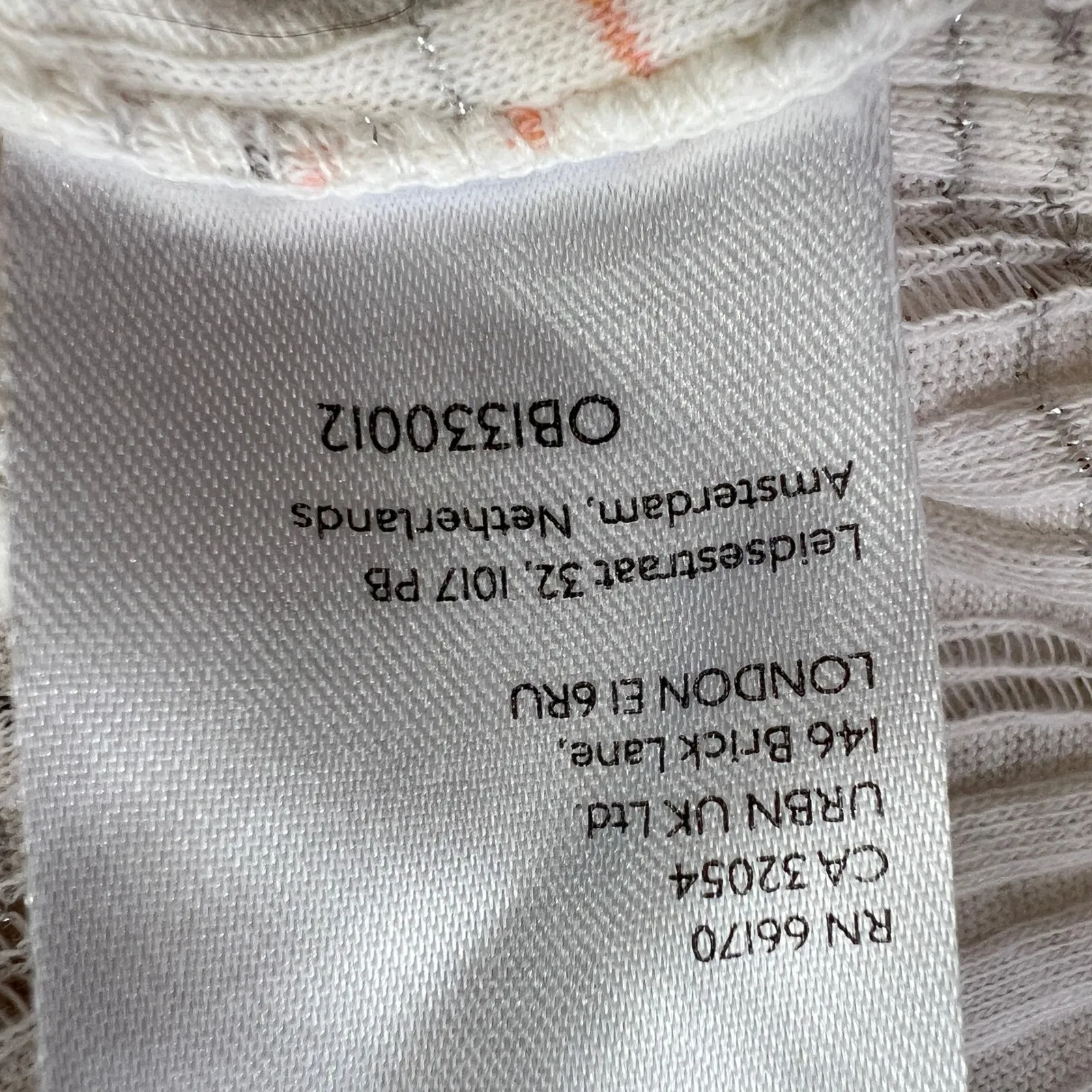 We The Free Snowbunny Ribbed Knit Top Off Shoulder Plaid Long‎ Sleeve Small - Image 6