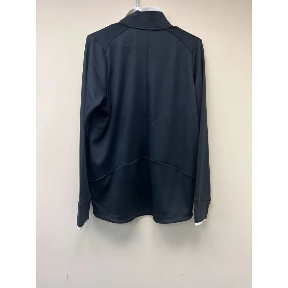 NWT Nike 578674 Ladies Dri-FIT 1/2-Zip Cover-Up - Black/White SuperBowl LVI. - Image 2