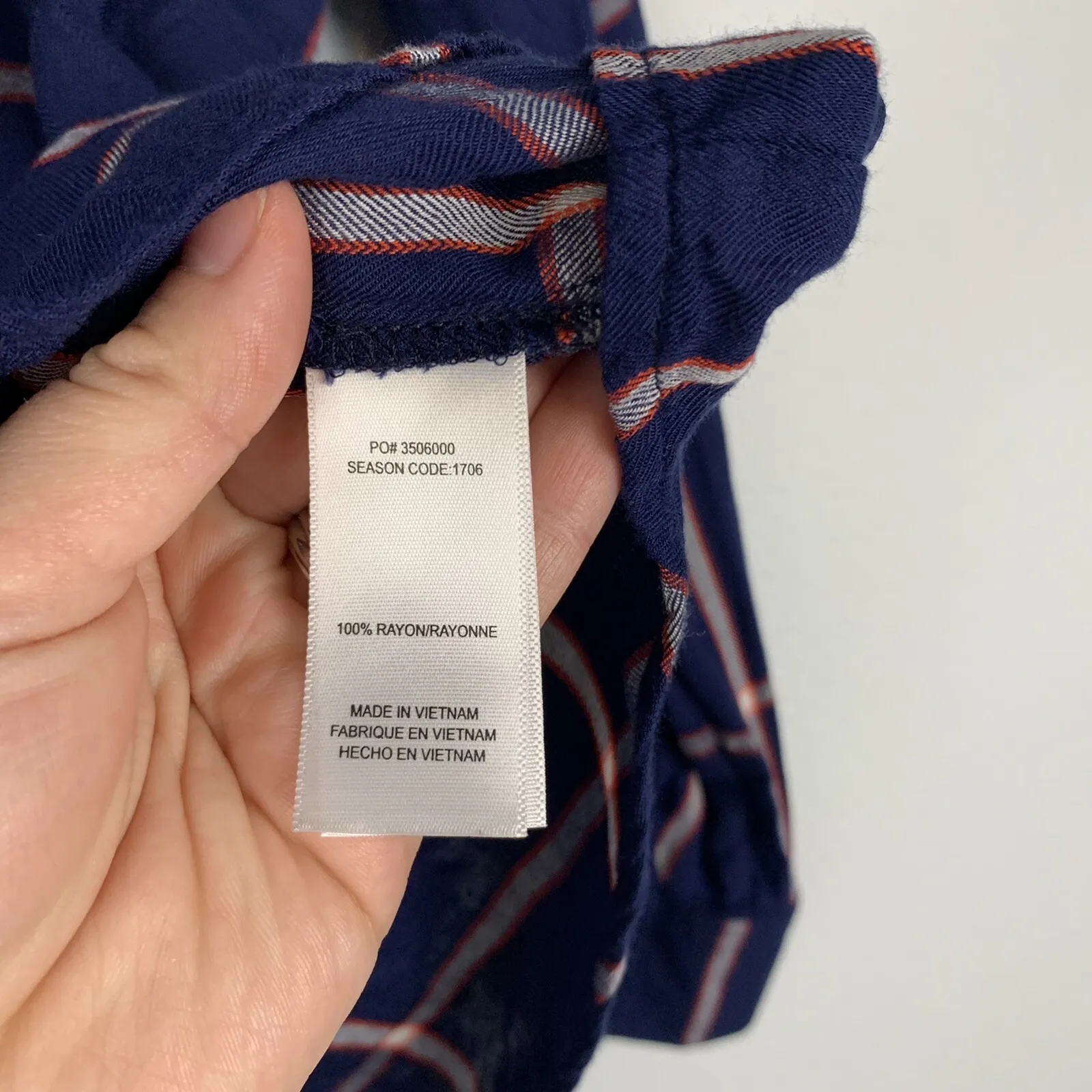 Splendid Womens Plaid Button Front Top Shirt Blue Size S - Image 5