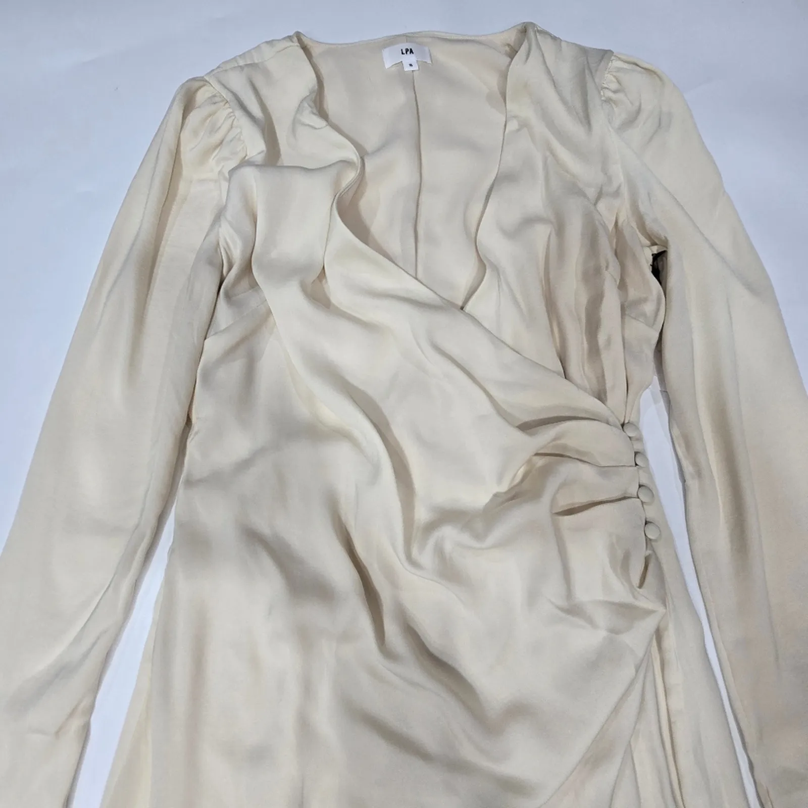 LPA Fabrizia Dress in Cream Small - Image 5