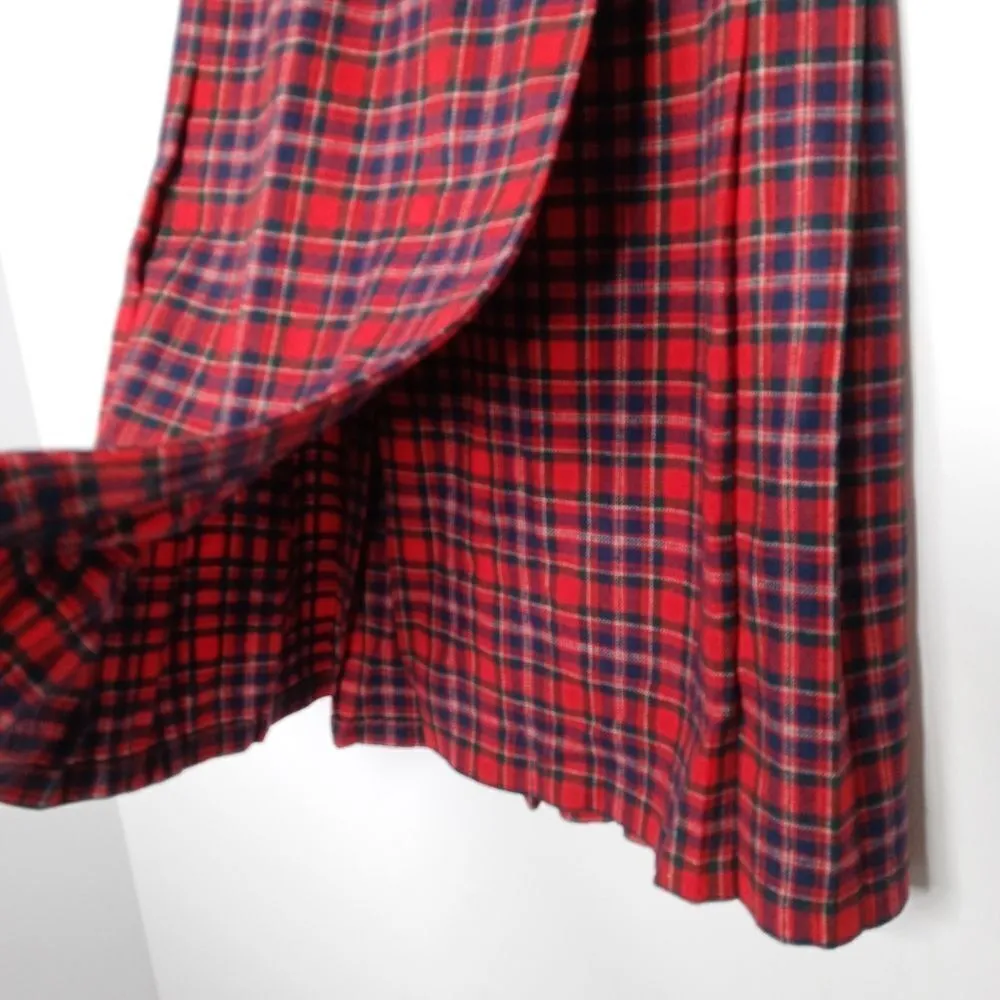 Vintage Pendleton plaid wool wrap skirt - Image 3