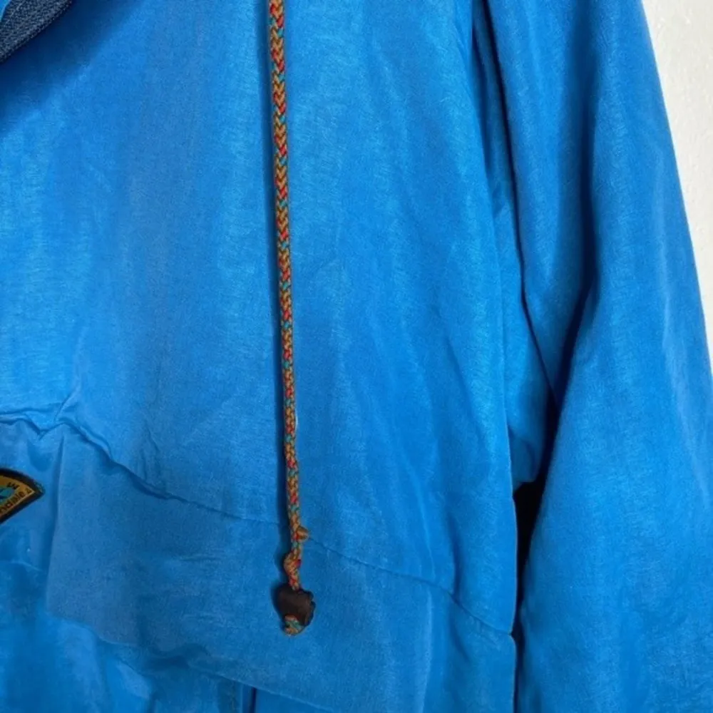 Vintage 90s 1990s Color Block Blue Pink Windbreaker retro Size L - Image 4