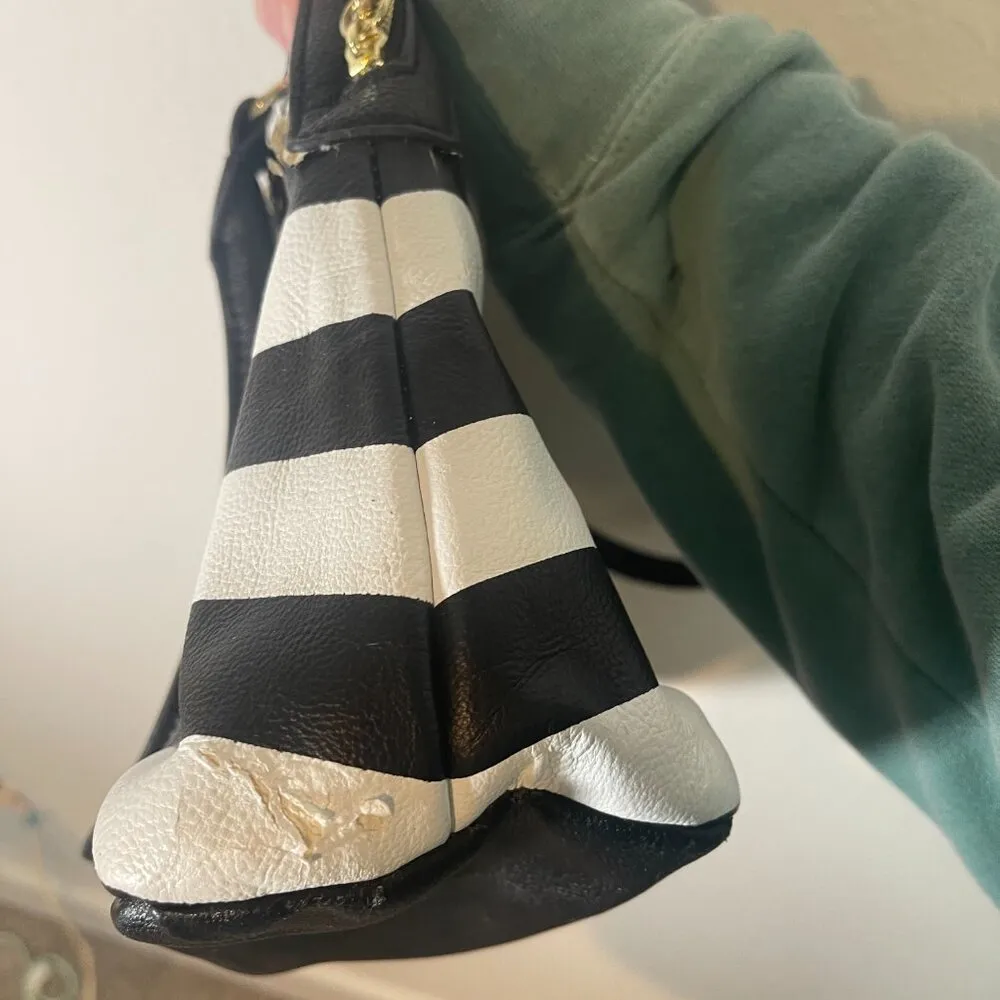 Betsey Johnson  Black and White Studded Purse - Image 8