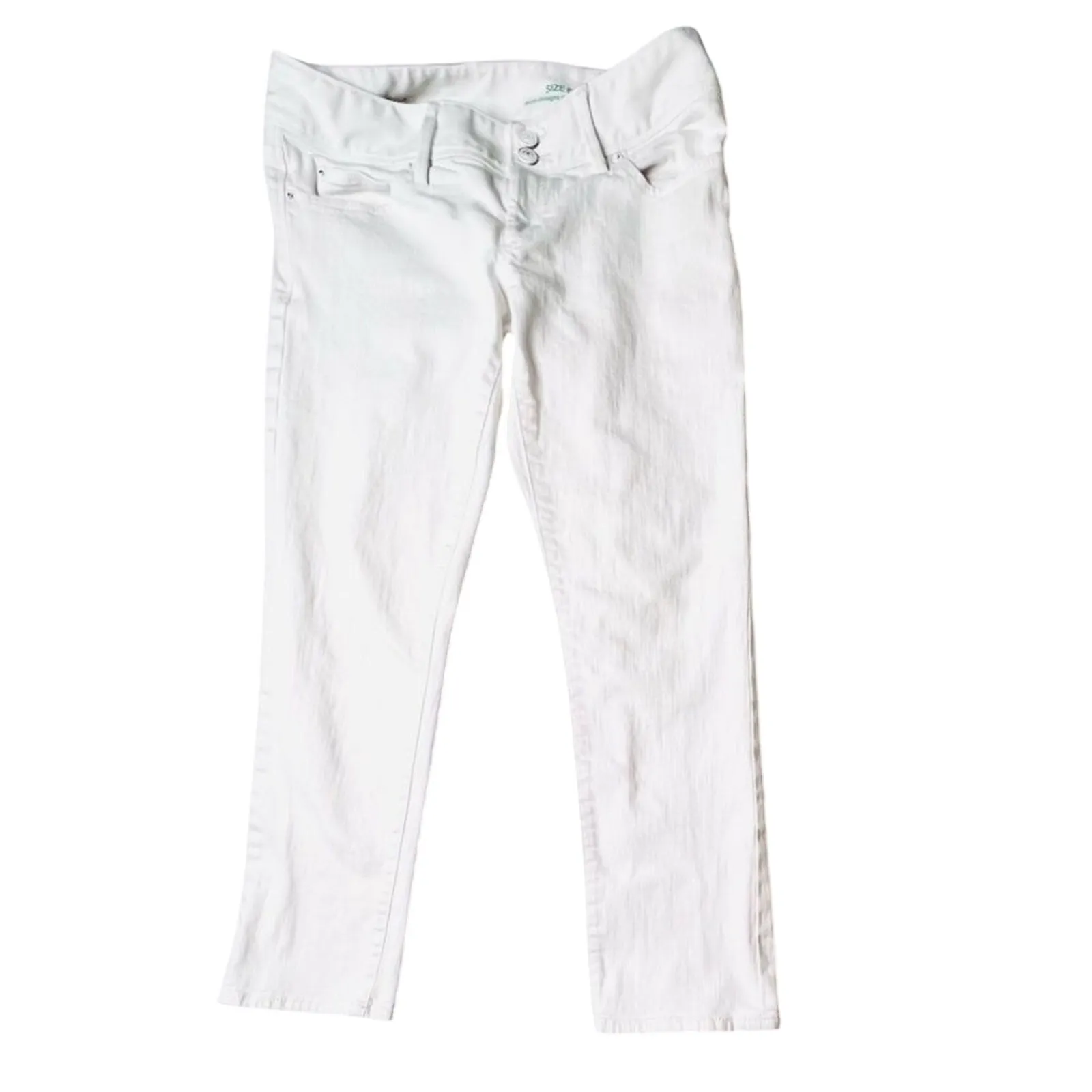 Lilly Pulitzer Worth Straight Cropped Capri‎ Denim Jeans 6 White Cottagecore - Image 3