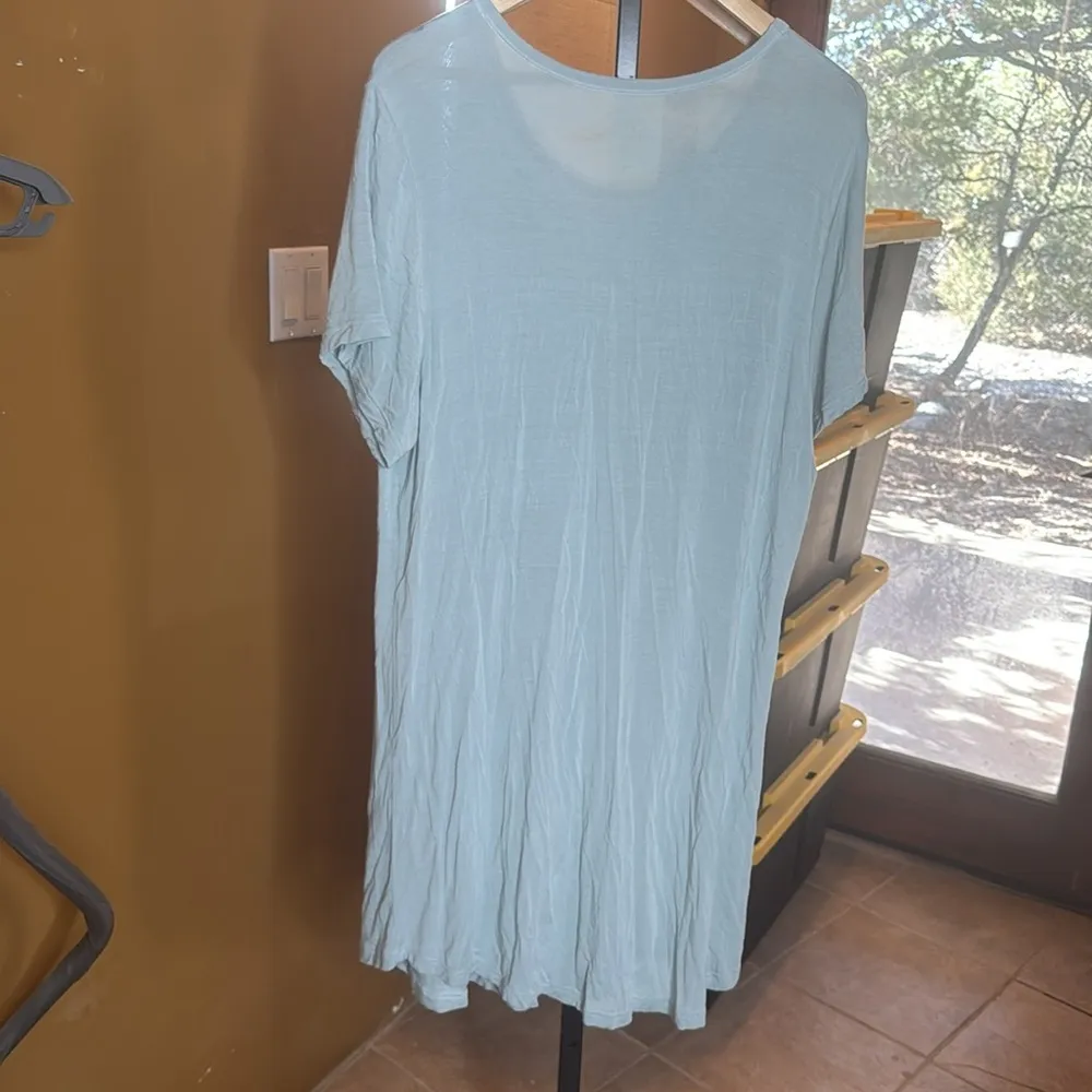 Dreamsacks Bamboo Dreams YALA BETSY SHORT SLEEVE BAMBOO NIGHTSHIRT Size XL Green - Image 4