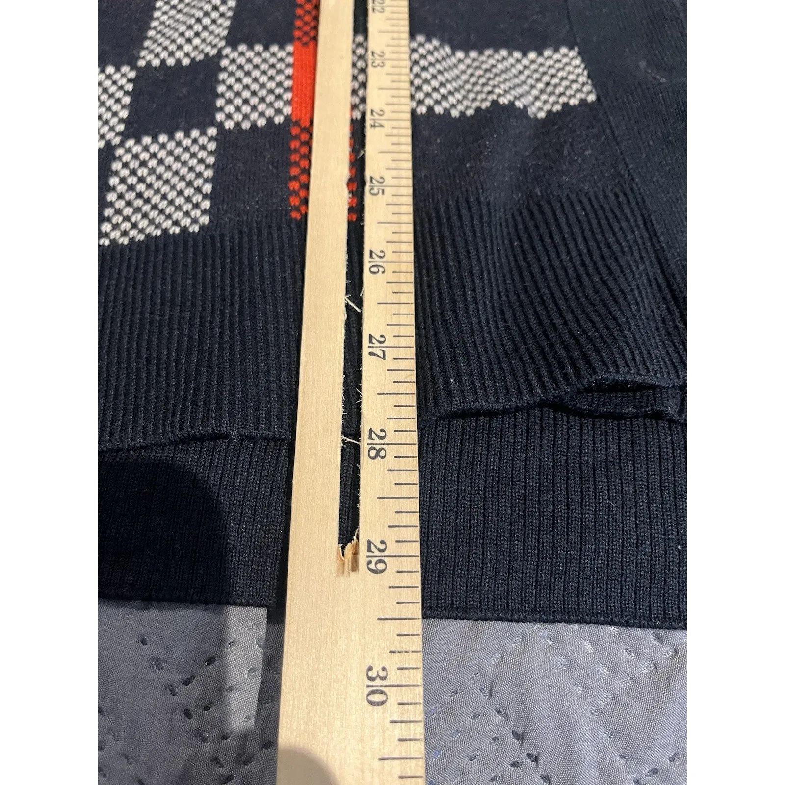 The Limited Women's L black striped thin knit button front cardigan sweater NWTe - Image 4