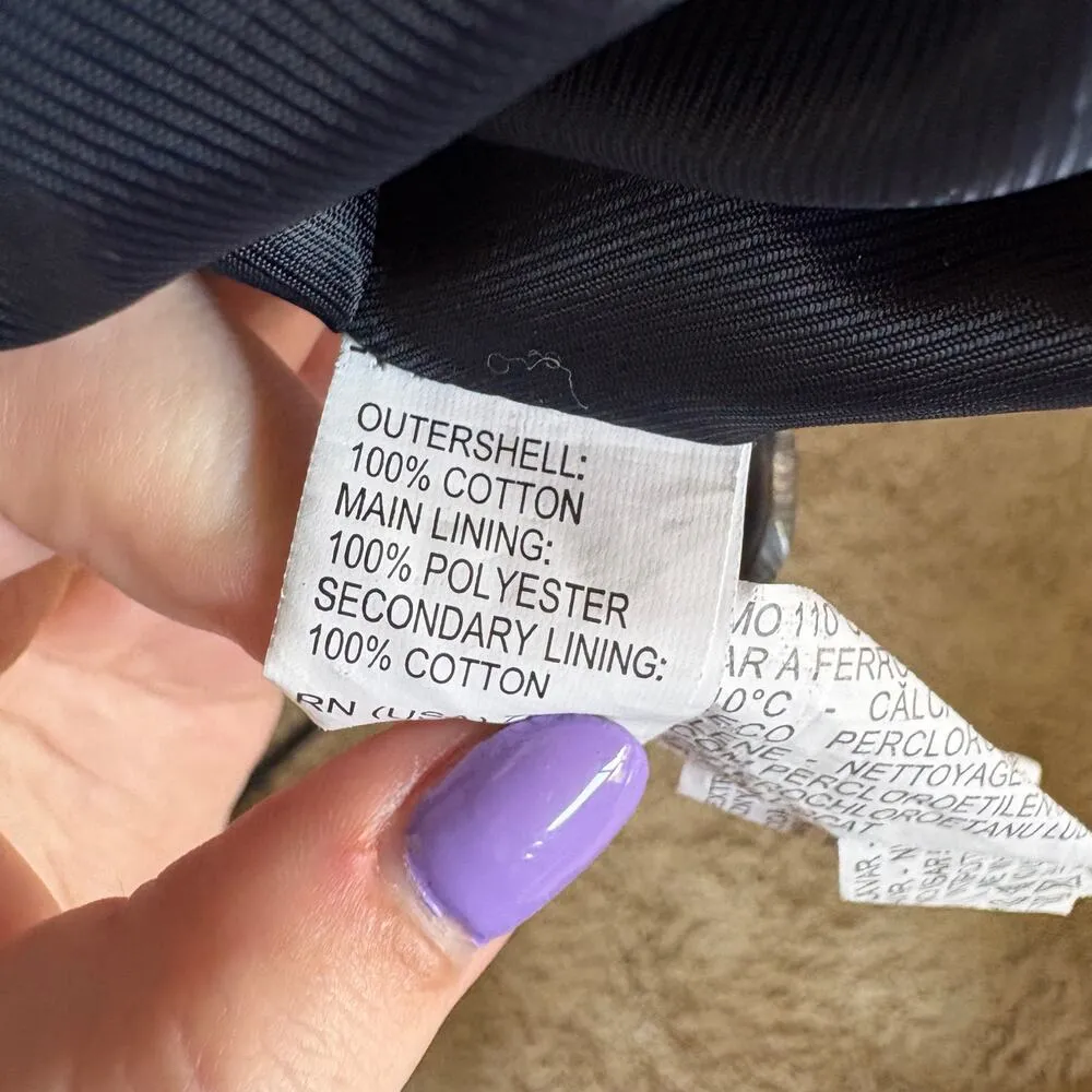 Zara Basic Navy Long Trench Coat Double Breasted Belted Classic Jacket Small - Image 10