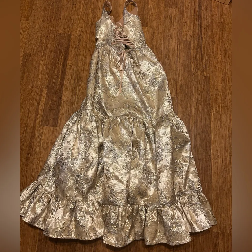 Yingtong Gold Maxi Dress Wedding Gown/Bridesmaid Gown Size undefined - Image 5