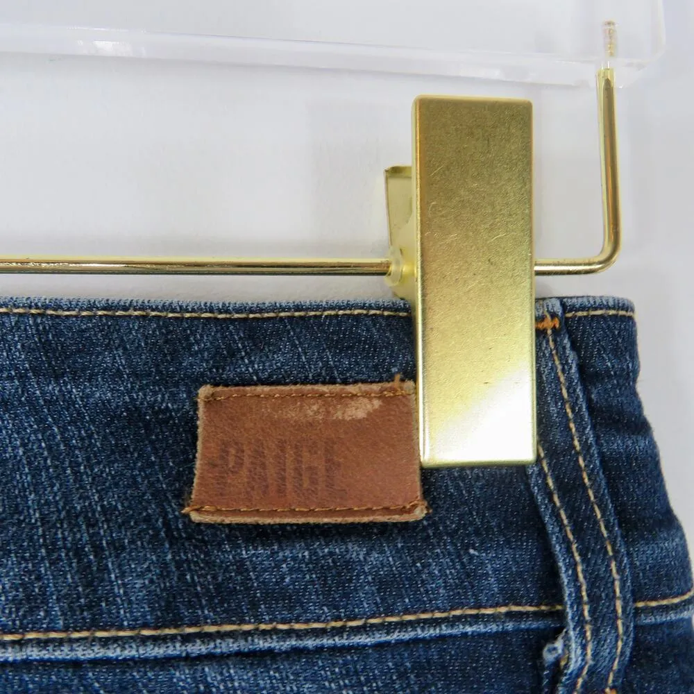 PAIGE Hidden Hills Dark Wash Flared Boot Cut Jeans Size 25 - Image 5