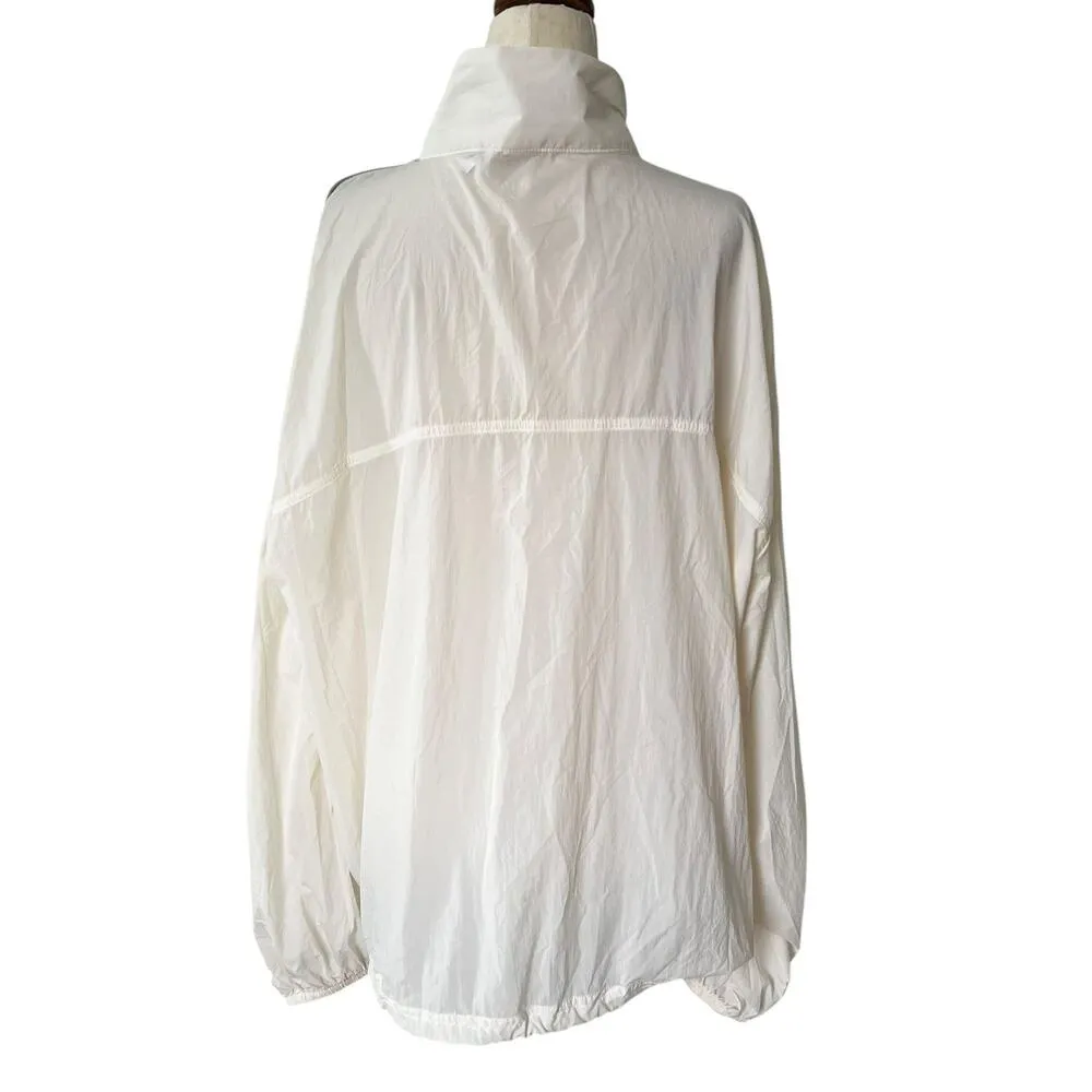 Fabletics Ivory Oversized Windbreaker Women Plus Size 1X NWT | 19-30 - Image 3