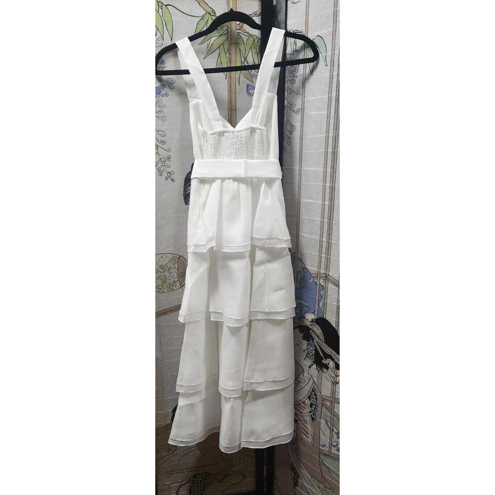 Show Me Your MuMu White Oranganza Bride Cosmopolitan Midi Dress Size Xxs. B26 - Image 7