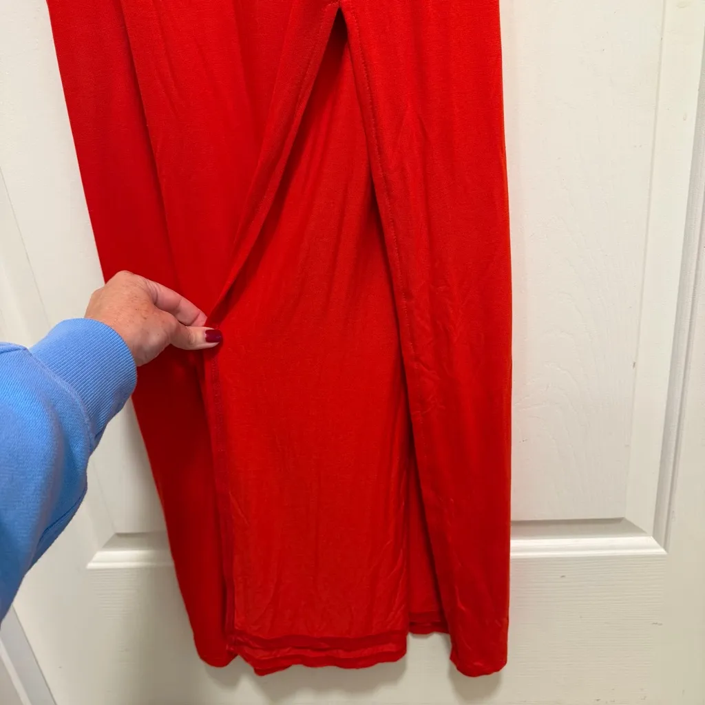 Lulus Shield & Sword Red Sleeveless Maxi Dress with Pockets Size 2X - Image 7