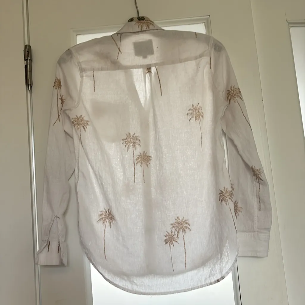 Rails Charli Shirt - Gold Palm Trees - Image 9