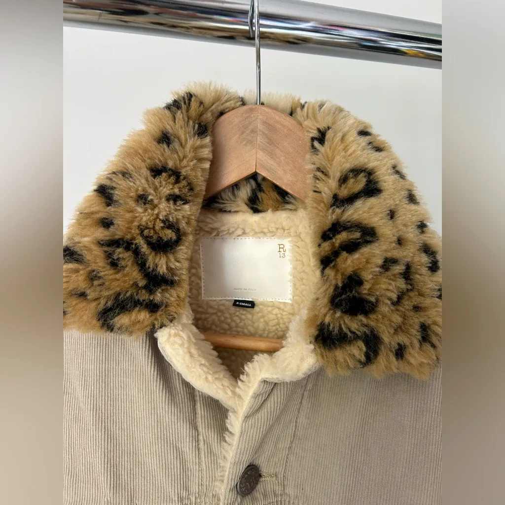 $450 NWOT R13‎ R13 REED OVERSIZED TRUCKER JACKET Size XS - Image 5