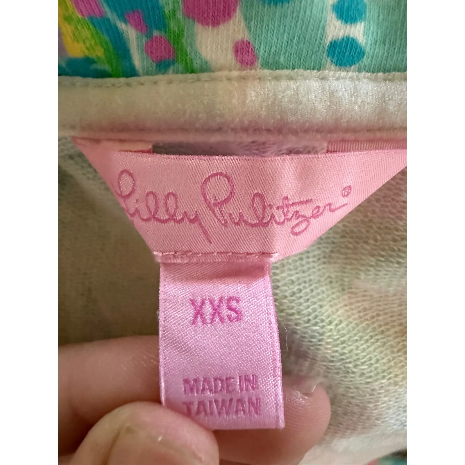 Lilly Pulitzer XXS UPF 50+ Active Half Zip Shell Top Multi Color - Image 3