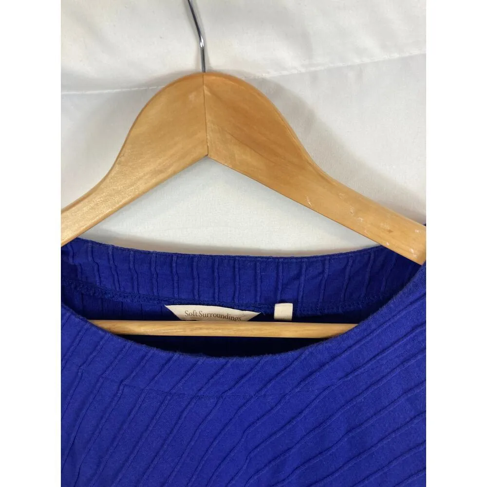 Soft Surroundings 3/4 sleeve textured top size Medium - Image 2
