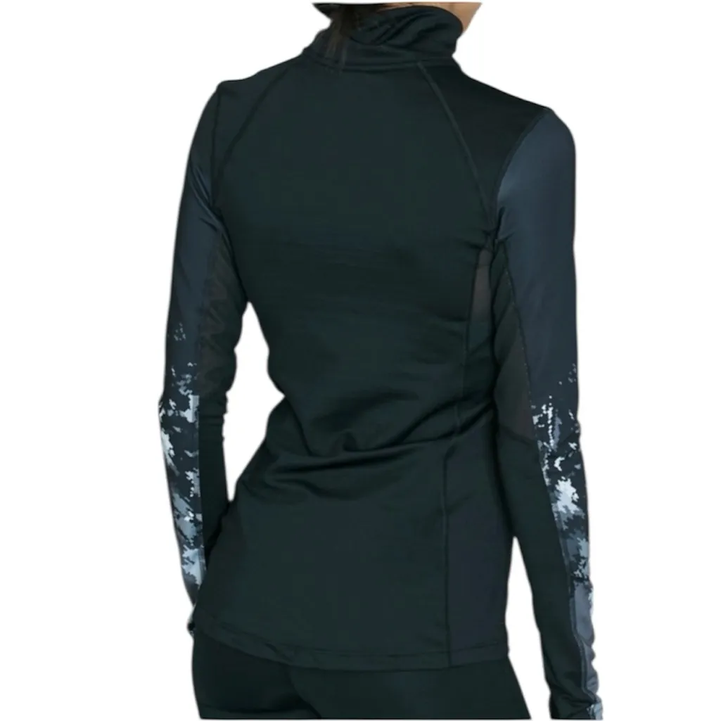 Nike Black and Gray Camo Sleeve Top - Image 2