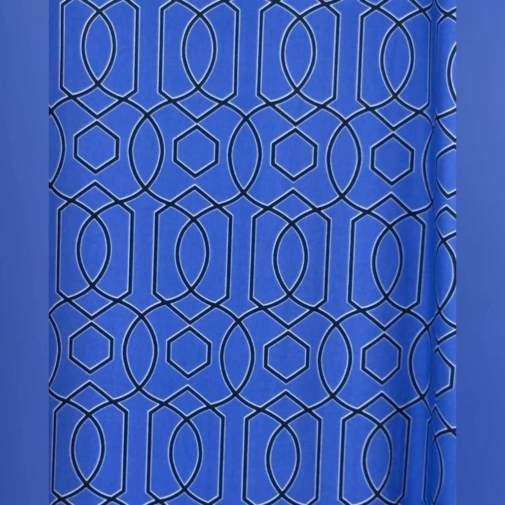 JUDE CONNALLY Melody Shift Dress Garden Gate Peri Print Sleeveless XS Blue - Image 3