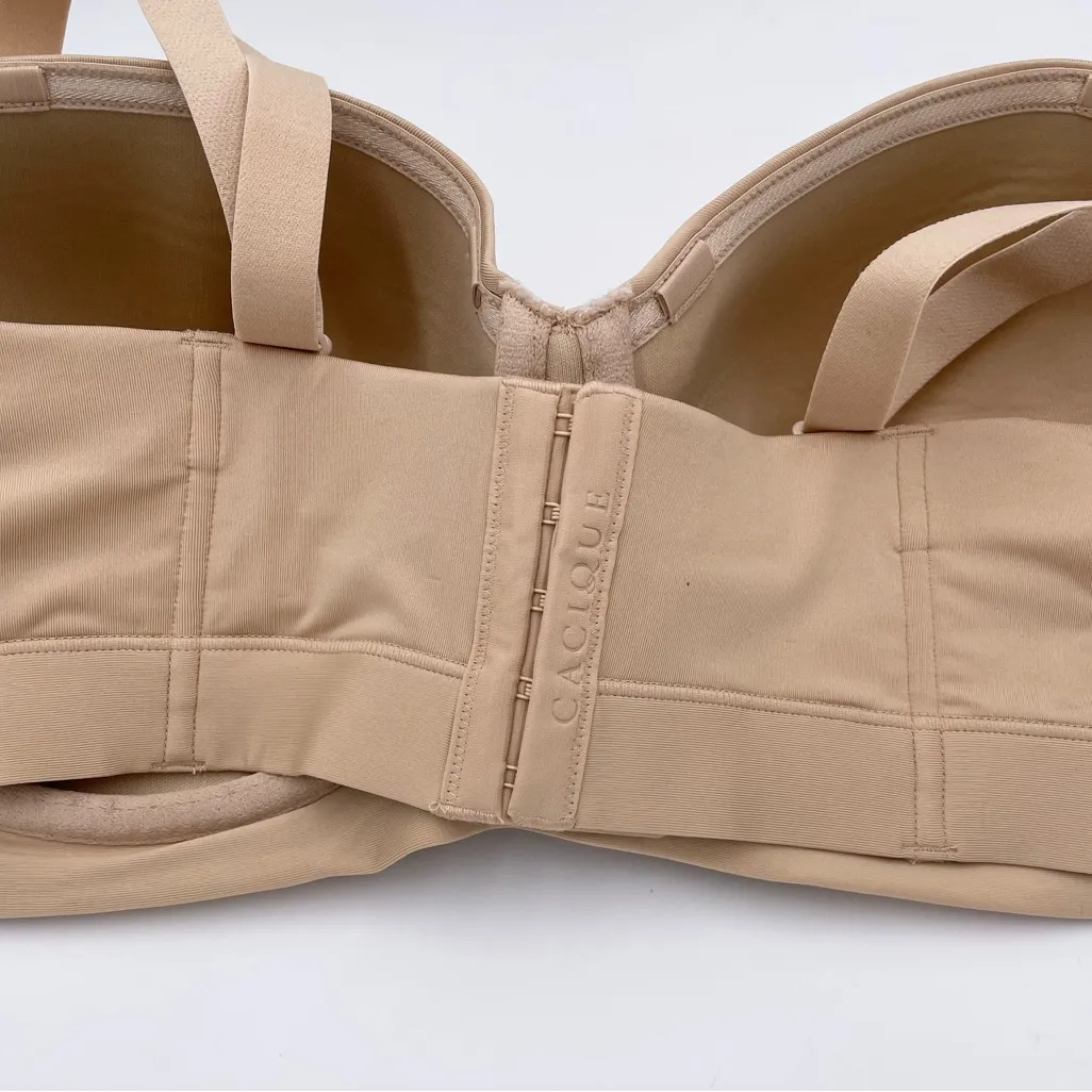 NEW Cacique Comfort Bliss Lightly Lined Multi-Way Strapless Bra Size 46C Tan - Image 10