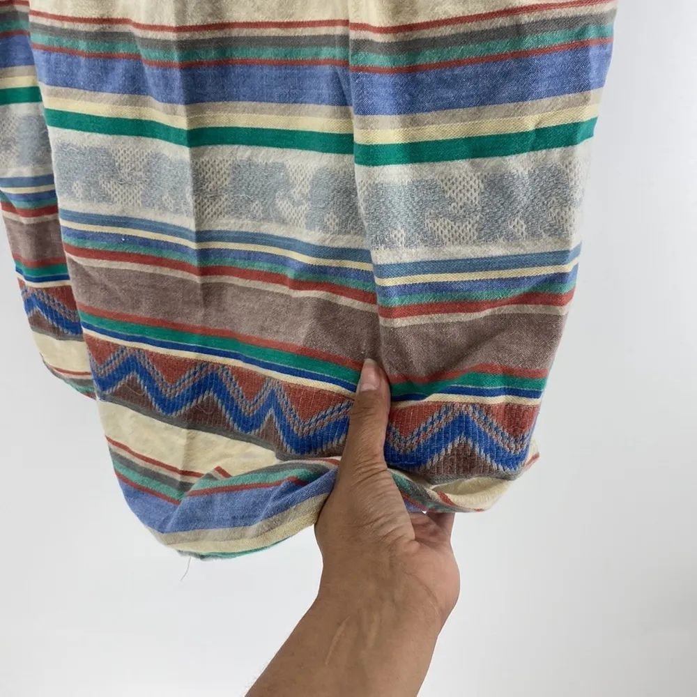 Vintage 90s Cabin Creek safari elephant western sleeveless button down Size L - Image 10